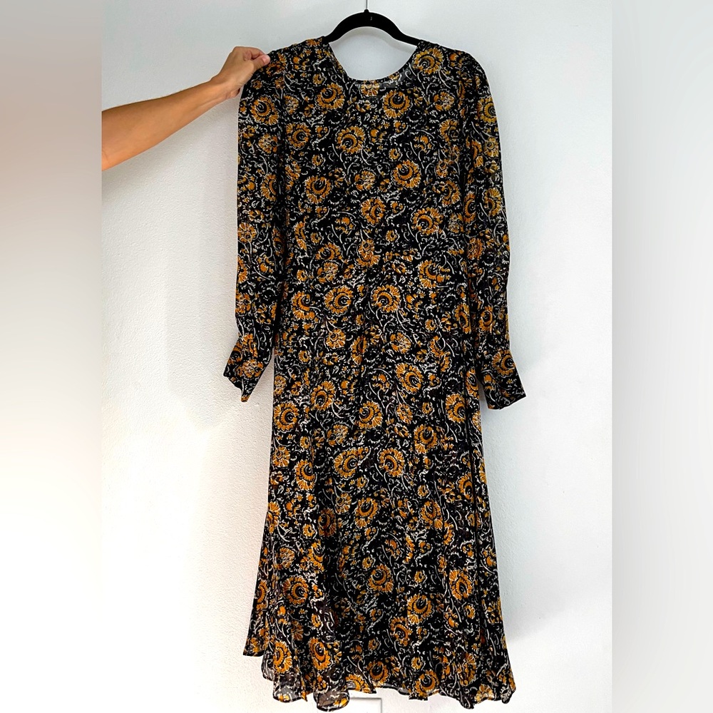 Veronica Beard Floral Midi Dress